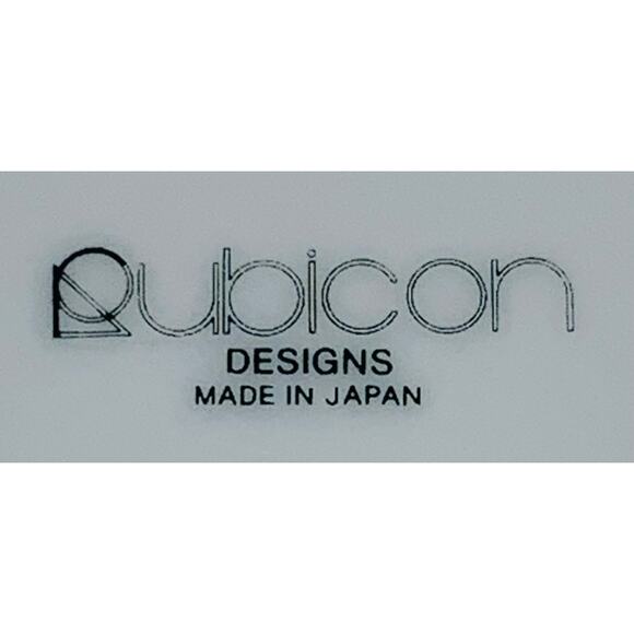 Demitasse Saucers Only Rubicon Designs Lot of 3 Green White Made In Japan - Picture 5 of 10